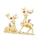 thumbnail image 2 of 2 figuras de reno, alce y ciervo, adornos de animales artificiales. Oro, 2 of 9