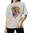 thumbnail image 2 of Patriotic Dog Bandana Women's T-shirt, 2 of 3