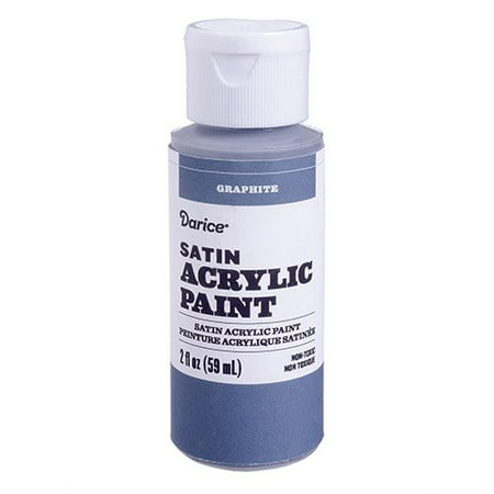 Create stunning shadows with this graphite satin acrylic paint. It works on paper, canvas, and wood for versatile use in your