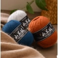 thumbnail image 2 of Mictong fine spun wool yarn, 50g wool blended yarn, wool yarn used for crochet or hand weaving, soft and durable wool yarn suitable for crafts and DIY projects, 1 piece, Camel color, 2 of 4