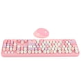 thumbnail image 3 of Office Desktop Cute Keyboard and Mouse Set, 104 Key, Mechanical Feel, Retro Typewriter Style, USB Connection,Compatible, 3 of 7