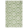 thumbnail image 3 of SAFAVIEH Blossom Cletus Geometric Wool Area Rug, Green/Ivory, 6' x 9', 3 of 10