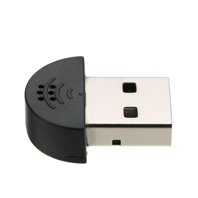 Mini USB Microphone for Computer Laptop Desktop Driver Free Black