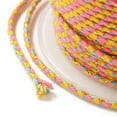 thumbnail image 3 of U8MO 1 Roll Handmade 4-Ply Polycotton Cord Macrame Cotton Rope with Gold Wire 1.5mm-Orange 02, 3 of 3