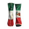 thumbnail image 2 of Men's Mexico-Flag- Print Novelty Athletic Socks Women's Digital Printing Funky Patterned Crew Socks, 2 of 7