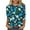#0115Mint Green, variant on YUNAFFT Hawaiian Print Relaxed Fit Short Sleeve T-Shirt for Women with Round Neck Casual Comfort Top