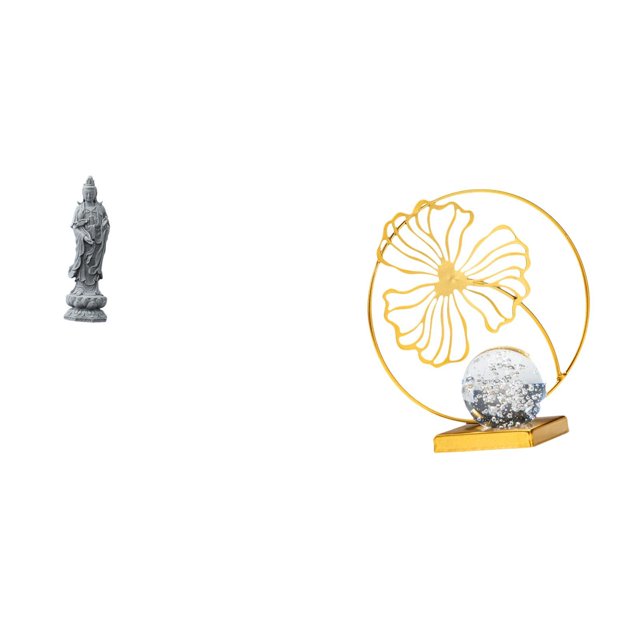 Estatua De Hoja De Guan Yin, Accesorios De Adorno, Regalos Tradicionales, Figura De Hierro De Kuanyin, Buda Femenino, Escultura Coleccionable Para Estantería, Armario, Escritorio, Oficina,