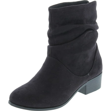 

Soda Energy Women s Slouchy Pull On Low Block Heel Ankle Booties