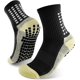 thumbnail image 2 of 2 pares de calcetines de fútbol antideslizantes unisex de color negro, calcetines deportivos antiampollas, calcetines deportivos transpirables para baloncesto, hockey, senderismo y trekking para hombr, 2 of 4