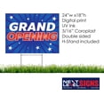 thumbnail image 3 of NEXT LEVEL SIGNS | Grand Opening Yard Signs | Double Sided 24 W x 18 H Inches | Metal Ground Step H-Stake 24" x 10" | Made in the USA (Pack of 1), 3 of 6