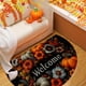 thumbnail image 4 of Alfombras de baño, alfombras para sala de estar, alfombra de área, alfombra de baño de terciopelo con diseño de calabaza de Acción de Gracias, alfombra de piso semicircular para puerta de entrada, alf, 4 of 6