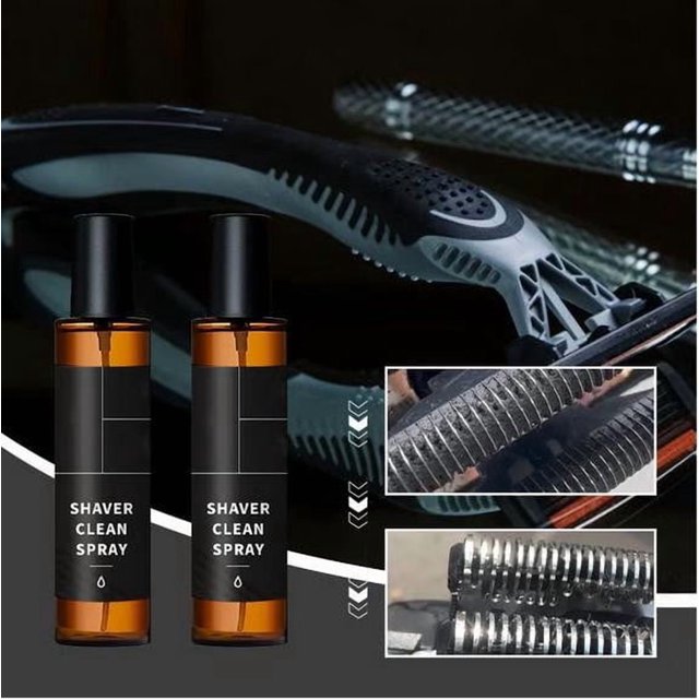 HaoXun Long Lasting Shaver Cleaner Spray 200ml - Electric Razor Cleaning Solution for Effective Maintenance and Hygiene