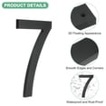 thumbnail image 2 of Uxcell Números de Casa Flotantes de Acrílico de 8 Pulgadas, Número de Casa Moderno 7 con Kit de Clavos para Exterior [Negro], 2 of 7