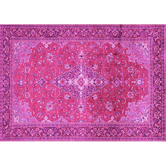Ahgly Company Indoor Rectangle Persian Pink Traditional Area Rugs, 3' x 5'