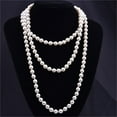 thumbnail image 2 of harmtty Fancy Imitation Pearl Necklace Rustproof   for Birthday   Easy to Wear, 2 of 7