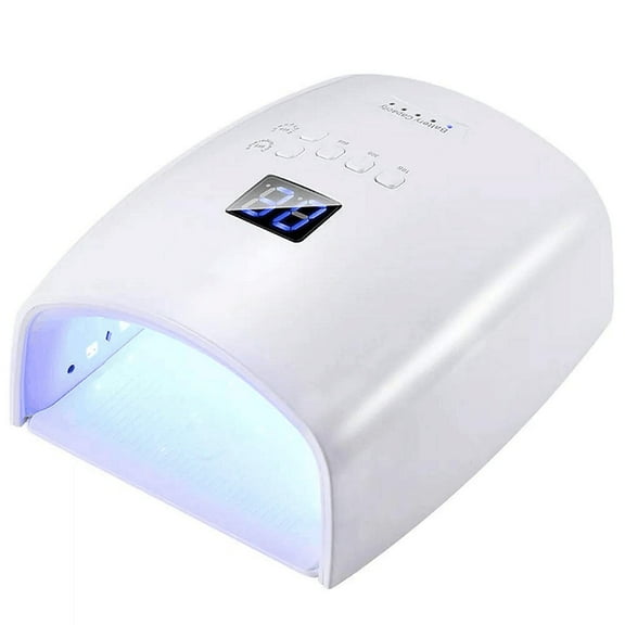 Audessy 48W UV LED Nail Lamp, Nail Dryer for Gel Polish, 4 Timers UV Nail Lamp Professional Nail Light, White