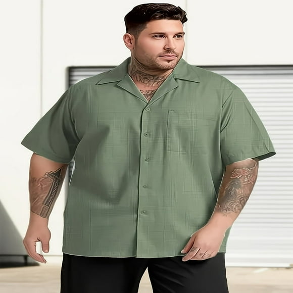 Men‘s Big & Tall Classic Fit Short Sleeve Signature Comfort Flex Shirt