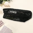 thumbnail image 2 of 1 Pc Women Mesh Cosmetic Bag for Outdoor Activities Business Travel Nylon Black-Large, 2 of 3