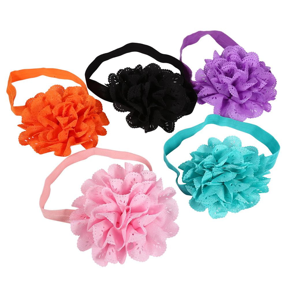 Newborn girl headband 10pcs small baby bow infant set kids hairbands US seller