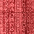 thumbnail image 1 of Ahgly Company Machine Washable Indoor Square Abstract Red Modern Area Rugs, 8' Square, 1 of 4