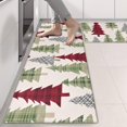 thumbnail image 2 of Kitchen Rugs Sets Of 2,Multicolor Christmas Tree Pattern Anti Fatigue Kitchen Mat Rugs Non Slip Washable,Decorative Kitchen Floor Mats for Kitchen,Sink,Laundry,17"X47", 2 of 5