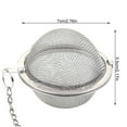 thumbnail image 4 of facefd Boule à Thé en Acier Inoxydable avec Tamis à Infuseur à Chaîne Diffuseur pour Rinçage à l'Égouttoir Café Riz, L, 4 of 7
