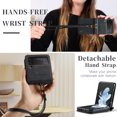 thumbnail image 3 of Case for Samsung Galaxy Z Flip 4, Luxury PU Leather Wrist Strap Classic Business Full Body Protection Shockproof Anti-Slip Case Cover for Women Girls for Samsung Galaxy Z Flip 4 5G, Black, 3 of 8