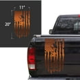 thumbnail image 2 of Battlefield Cross Fallen Soldier Tribute Helmet Boots Dog Tags Distressed American USA US Flag Truck Tailgate Vinyl Decal Compatible with Most Pickup Trucks (11" x 20", Copper (Metallic)), 2 of 8