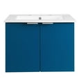 thumbnail image 3 of Modway Maybelle 24" Wall-Mount Bathroom Vanity in Navy White, 3 of 10