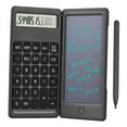 thumbnail image 1 of Foldable Calculator & 6 Inch LCD Writing Tablet Digital Drawing Pad 12 Digits Display with Stylus Pen Erase Button for Children Adults Home Office School Use, 1 of 7