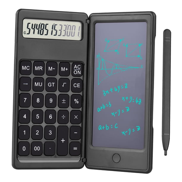 Calculadora plegable y tableta de escritura LCD de 6 pulgadas, almohadilla de dibujo digital, pantal Eccomum Bloc de notas