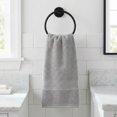thumbnail image 2 of REGALWOVEN 2 Pack Luxury Striped Cotton Hand Towels, Ultra Soft Absorbent Quick Dry Bath Towels for Bathroom, Kitchen, Spa, Hotel Grey 29" x 13", 2 of 7