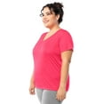 thumbnail image 4 of Athletic Works Women's and Women's Plus Core Active V-Neck T-Shirt, Sizes XS-4X, 4 of 6