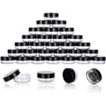 thumbnail image 1 of 3 Gram Sample Containers with Lids, 100 Count Tiny Sample Jars, Empty Lip Balm Containers, Mini Cosmetic Containers with Lids, Makeup Travel Containers with Labels, Mini Disposable Spatulas, 1 of 8