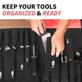 thumbnail image 3 of Chef Knife Roll Bag - Premium Nylon Chef Knife Bag for Professionals, Culinary Students & Home Cooks - Secure Storage & Portable Design for Chef Knives & Accessories (Black) C101, 3 of 3