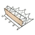 thumbnail image 6 of Masteelf 2 pcs  Iron Wall Non-perforated Crown Decoration Storage Shelf for Home Wall Black, 6 of 8