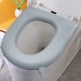 thumbnail image 3 of High Foam Toilet Seat Cushion Washable Reusable Toilet Seat Cover Non-Slip Bathroom Comfort Hygienic Portable Travel Accessory, 3 of 5