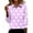 #319-Purple, variant on Neewe Womens V Neck Polo Shirts 3/4 Sleeve Collared Tops Business Casual Summer Tops Trendy Loose