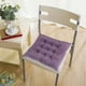 thumbnail image 5 of Funda de almohada de pana de color liso con encaje para silla. Cojín de asiento multicolor. Personalizable para sillas. Cojín de fibra de poliéster., 5 of 6