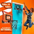 thumbnail image 3 of NERF Basketball Hoop Set - Pro Hoop Mini Hoop Set with Mini NERF Basketball - Steel Rim Great for Dunking - Over the Door Basketball Hoops, 3 of 11