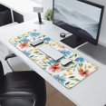 thumbnail image 2 of Long Mouse Pads for Desk,Pioneer Flower Floral Print Pattern Desk Mats on Top Of Desks, Desk Mouse Pad Extra Large with 3mm Non-Slip Base and Stitched Edge for Gaming,Office,Work,Home 31.5"x11.8", 2 of 6