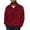 Red, variant on Plebaso Mens Fuzzy Fleece Sweatshirts with Pocket Long Sleeve Casual Quarter Zip Fleece Pullover for Men