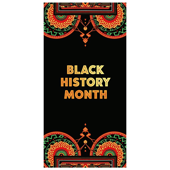 African Art Inspired Black History Month Celebration Backdrop Banner Historical Commemoration Educational Display Festival Party Photography Props Decor