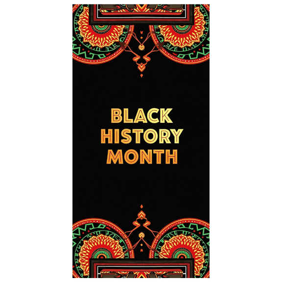 African Art Inspired Black History Month Celebration Backdrop Banner Historical Commemoration Educational Display Festival Party Photography Props Decor