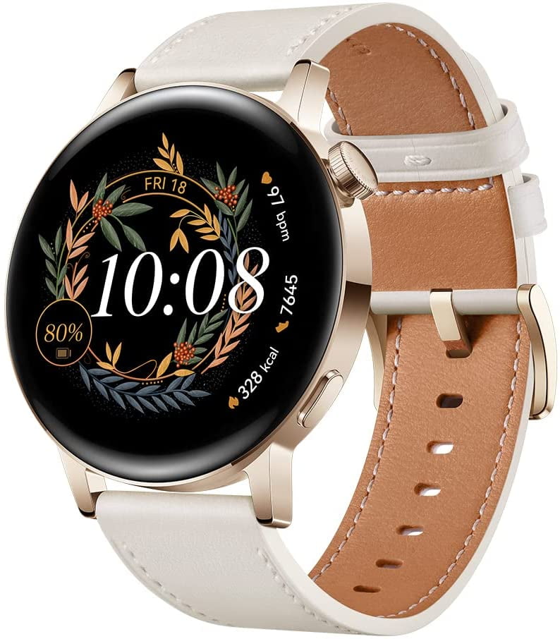 HUAWEI Watch GT 3 42mm, Frosty White Leather Strap, SpO2 \u0026 Heart Rate  Tracking, Bluetooth Calling | Walmart Canada