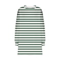 thumbnail image 4 of RXIRUCGD Sweat-Shirt Oversize à Col Rond pour Femmes Imprimé Manches Longues Tunique, Vert, Taille : 2TG, 4 of 5