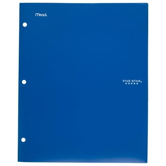 Five Star Heavy Duty 2-Pocket Stay-Put Plastic Folder, Inside Poly