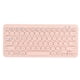 thumbnail image 1 of Teclado inalámbrico de 78 teclas, teclas redondas, delgado, compacto, retro, silencioso, teclado Bluetooth para el hogar, oficina, viajes, rosa, 1 of 9