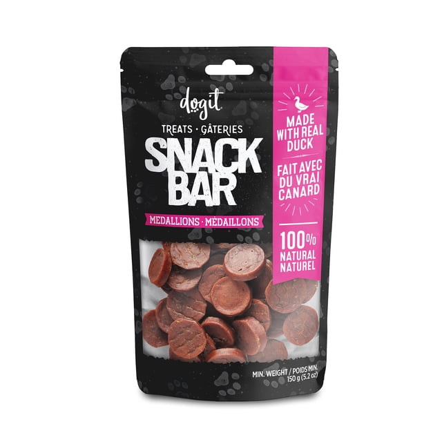 Médaillons de canard SnackBar Dogit pour chiens 150 G