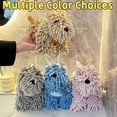 thumbnail image 6 of Chenille Dog Towel,Fuzzy Ball Hand Towels for Bathroom,Hanging Cute Puppy Hand Drying Puff,Fluffy Cartoon Puppy-Shaped Washrag,Absorbent Irregular Shape Animal Towels with Hanging Loop(Gray), 6 of 7